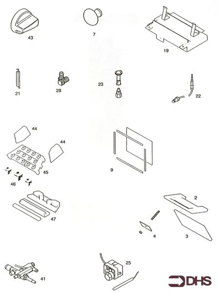 Exploded Diagram for SHORT PARTS LIST