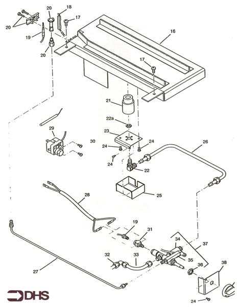 Exploded Diagram for CONTROLS ASSY