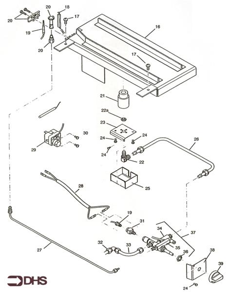 Exploded Diagram for CONTROLS ASSY