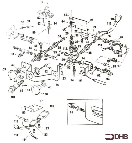 Exploded Diagram for CONTROLS ASSY