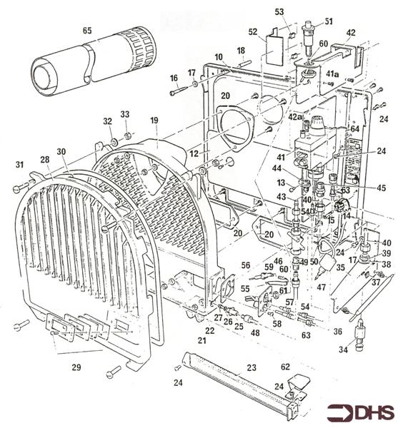 Exploded Diagram for HEAT EXCHANGER