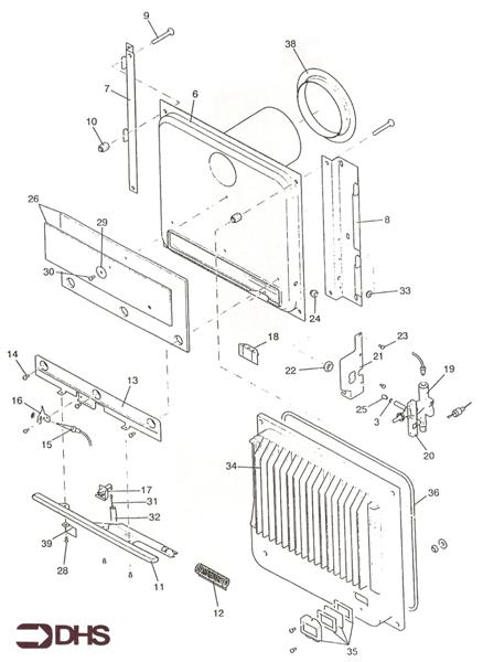 Exploded Diagram for HEAT EXCHANGER/CONTROLS