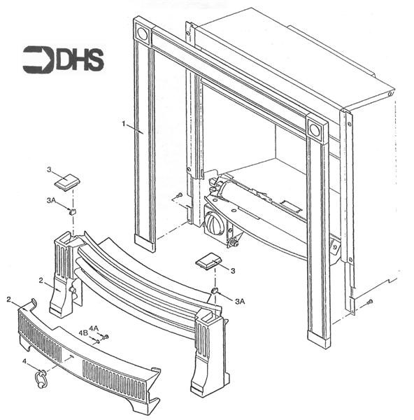 Exploded Diagram for FIRE SURROUND/FENDER ASSY