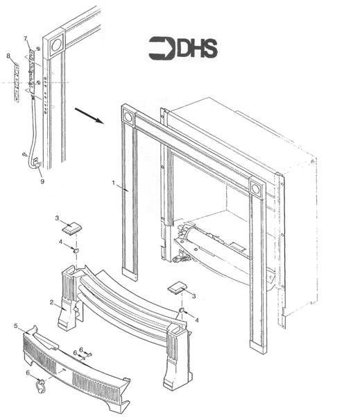 Exploded Diagram for FIRE SURROUND/FENDER ASSY