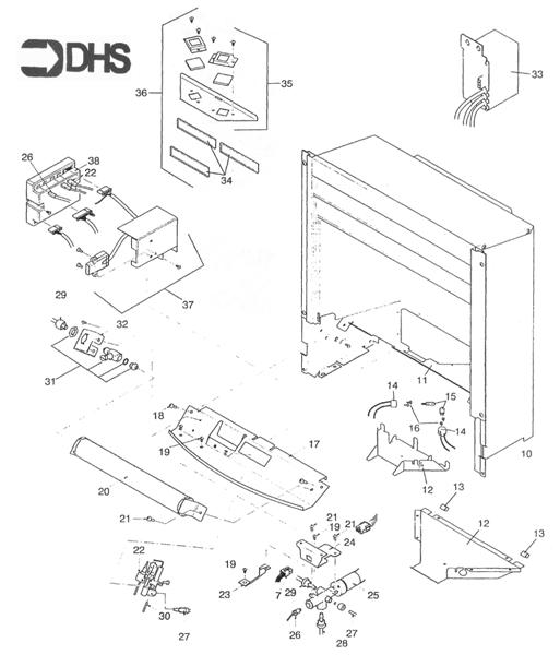 Exploded Diagram for BOX COMBUSTION/CONTROLS