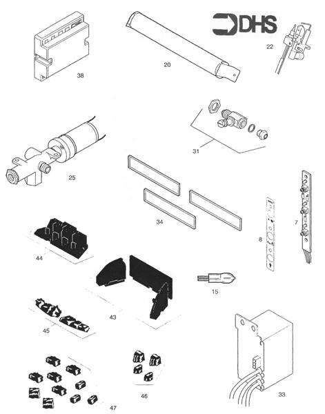 Exploded Diagram for SHORT PARTS LIST