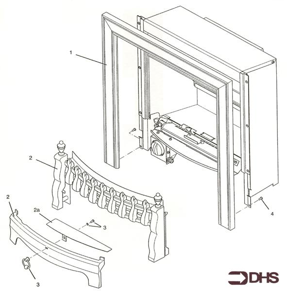 Exploded Diagram for FIRE SURROUND/FENDER ASSY