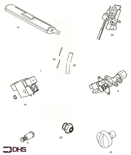 Exploded Diagram for SHORT PARTS LIST
