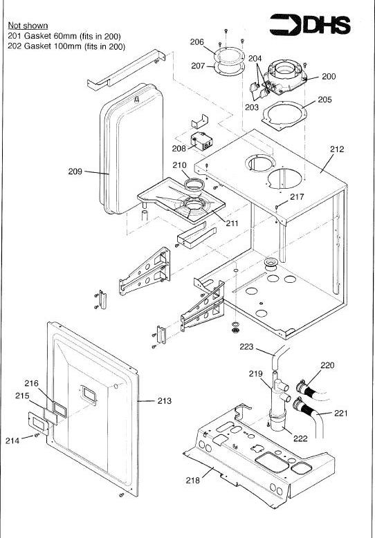 Exploded Diagram for HEAT EXCHANGER