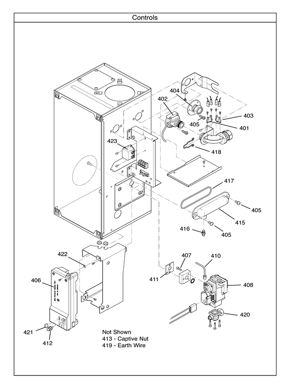 Exploded Diagram for CONTROLS