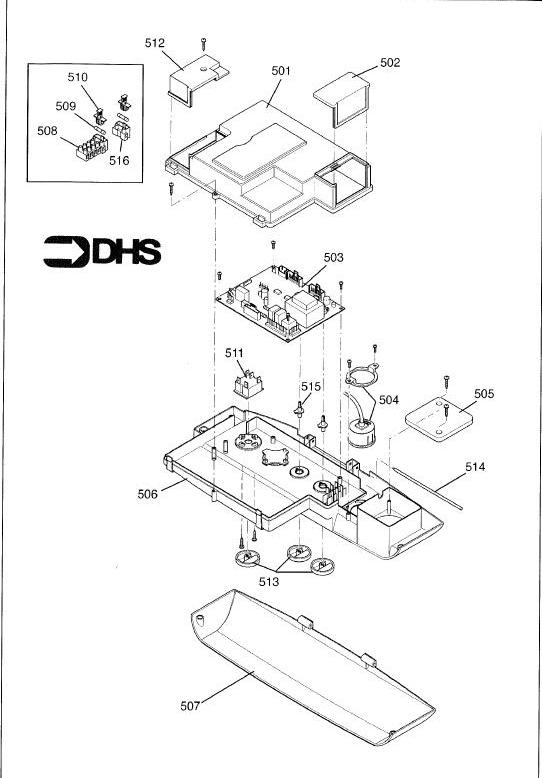 Exploded Diagram for FLUE ASSEMBLY