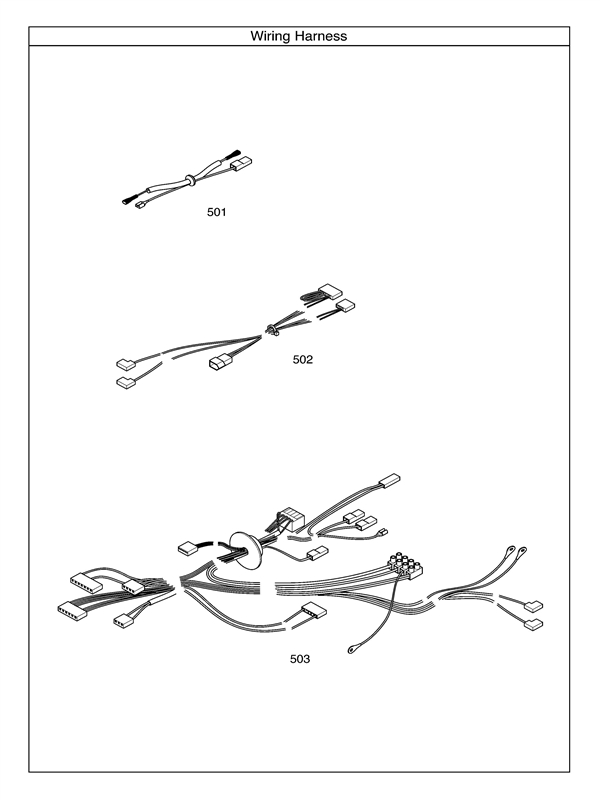 Exploded Diagram for ELECTRICAL HARNESSES
