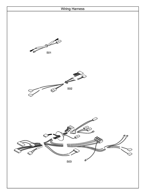 Exploded Diagram for ELECTRICAL HARNESSES