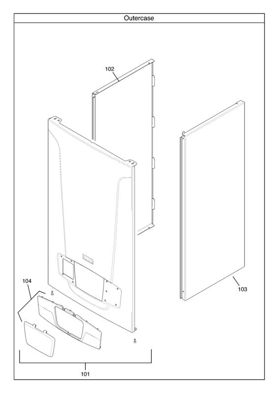 Exploded Diagram for OUTERCASE