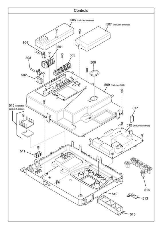 Exploded Diagram for CONTROLS