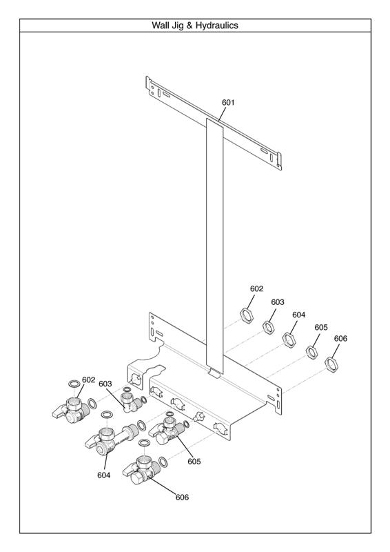 Exploded Diagram for WALL JIG & HYDRAULICS
