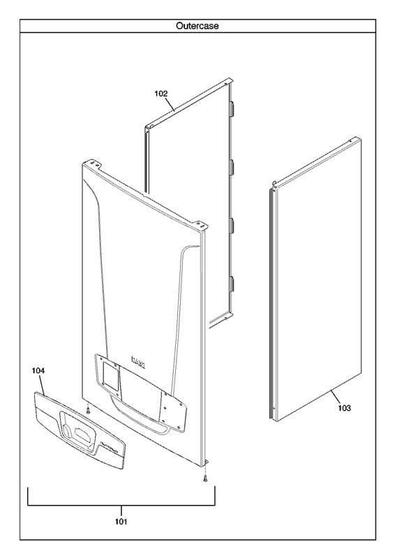 Exploded Diagram for OUTER CASE
