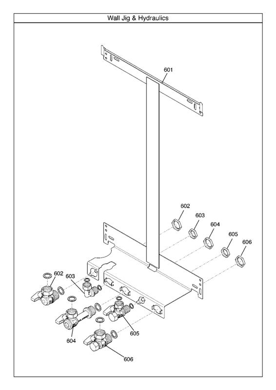 Exploded Diagram for WALL JIG AND HYDRAULICS