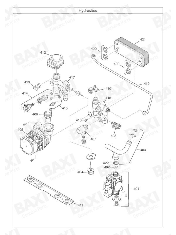 Exploded Diagram for HYDRAULICS