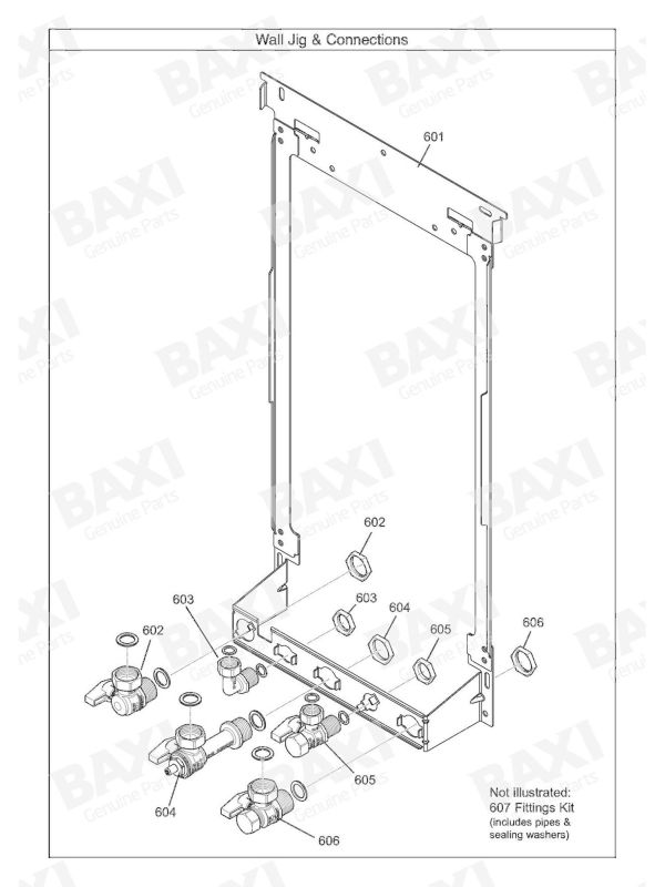 Exploded Diagram for WALL JIG & CONNECTIONS