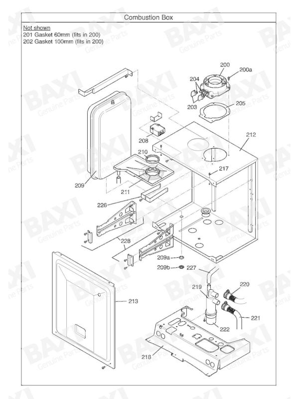 Exploded Diagram for HEAT EXCHANGER