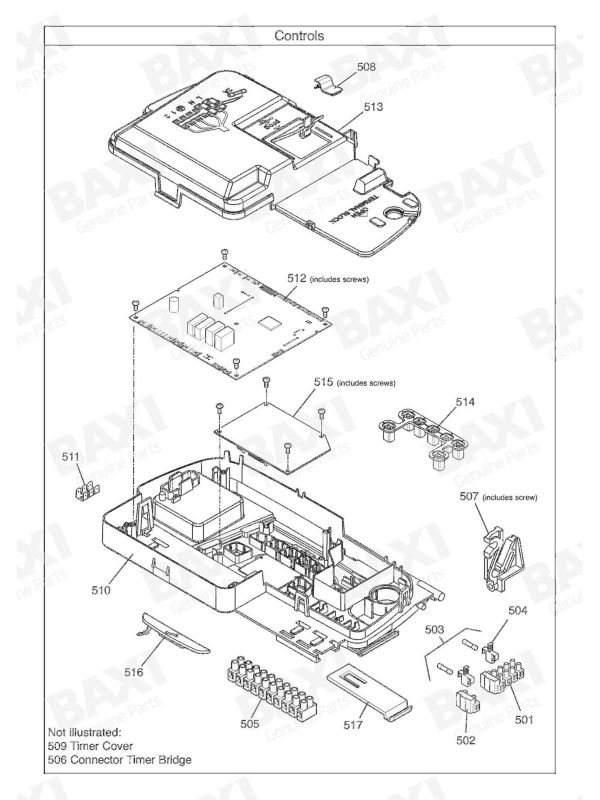 Exploded Diagram for CONTROLS