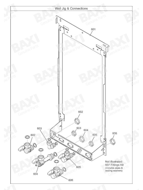 Exploded Diagram for WALL & JIG CONNECTIONS