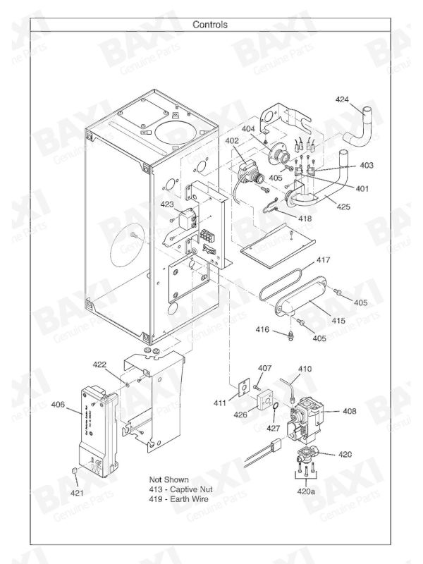 Exploded Diagram for CONTROLS