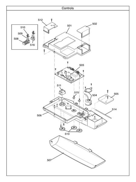Exploded Diagram for CONTROLS