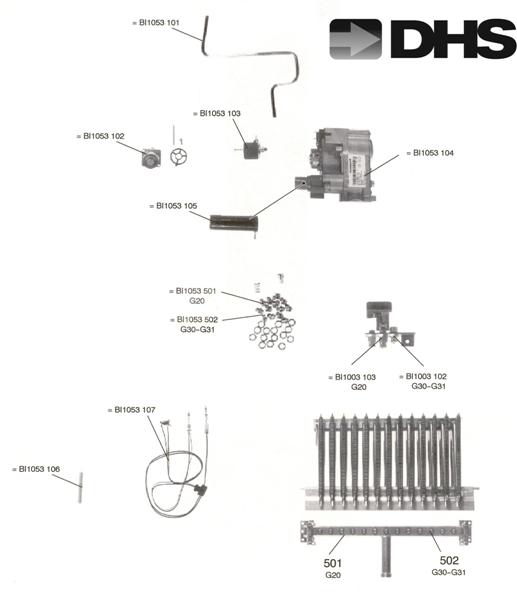 Exploded Diagram for GAS