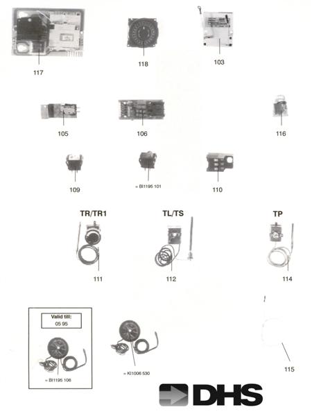 Exploded Diagram for ELECTRIC PARTS VALID TILL 05