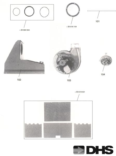 Exploded Diagram for FLUE CIRCUIT