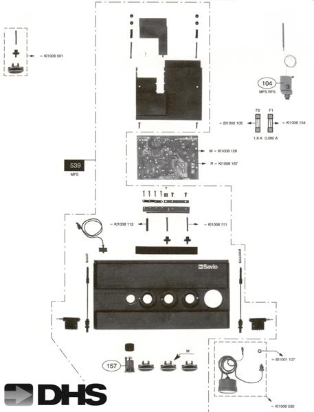 Exploded Diagram for DRIVING PANEL & ELECTRIC PARTS