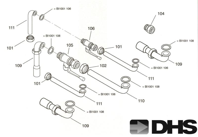 Exploded Diagram for TEMPLATE & CONNECTION ASSY 1