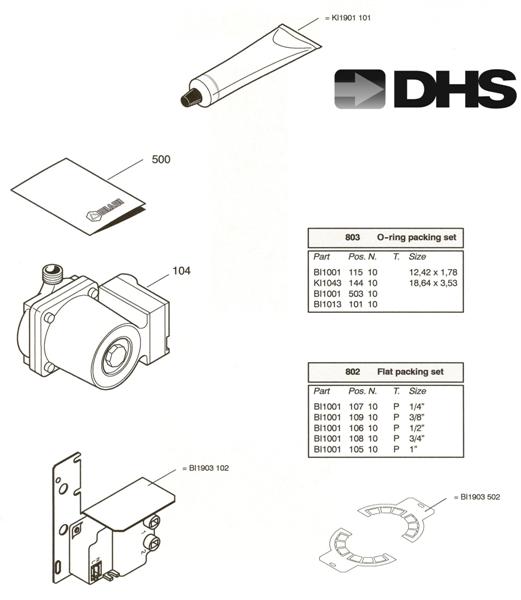 Exploded Diagram for SPARES
