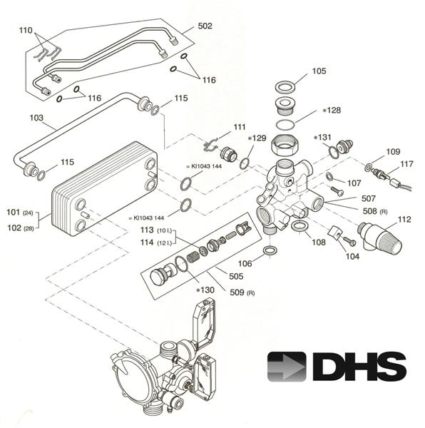 Exploded Diagram for WATER ASSY