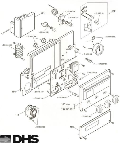 Exploded Diagram for PAN & ELEC PARTS TILL 02/2000
