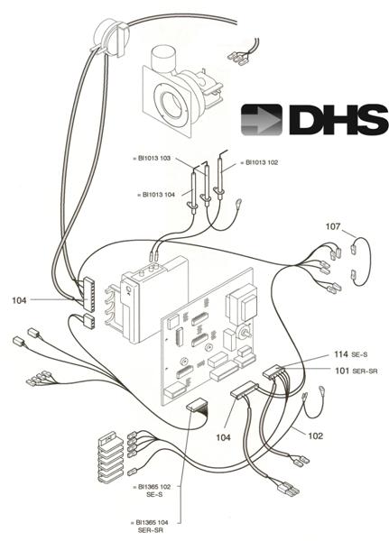 Exploded Diagram for PAN & ELEC PARTS TILL 02/2000