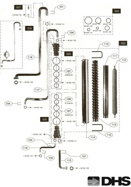 Exploded Diagram for WATER ASSY 1