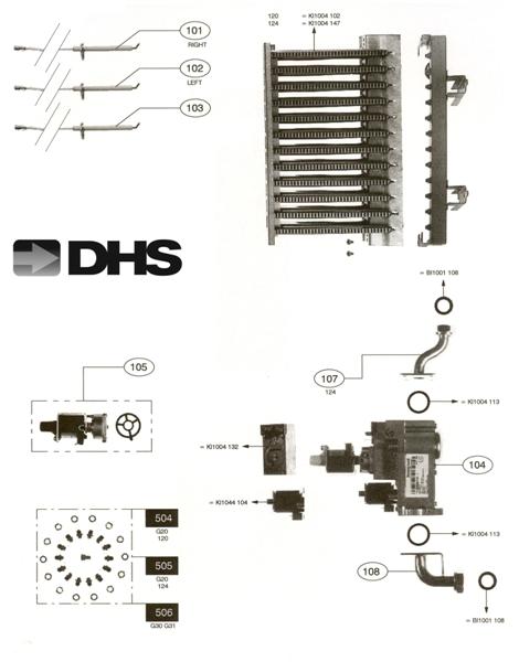 Exploded Diagram for GAS ASSY