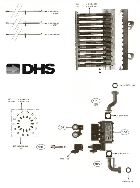 Exploded Diagram for GAS ASSY