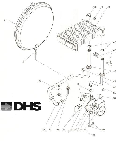 Exploded Diagram for PUMP & MAIN CIRCUIT ASSY
