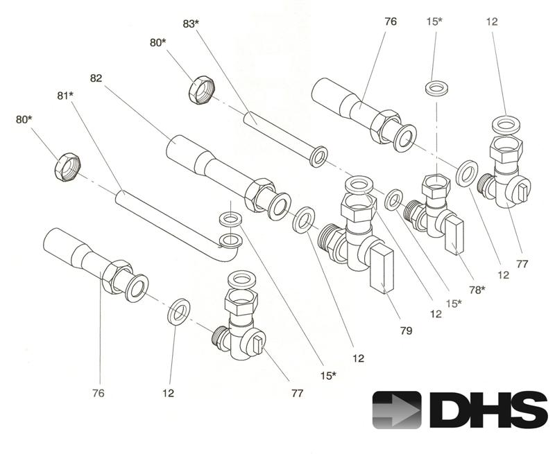 Exploded Diagram for VALVES & CONNECTION PIPES