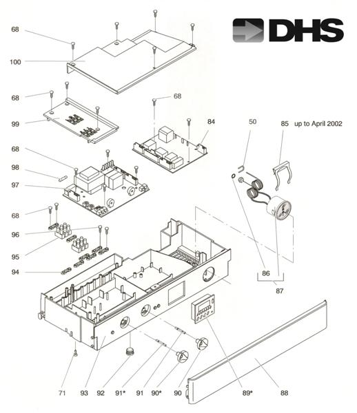 Exploded Diagram for CONTROL PANEL & IGNITION DEVIC