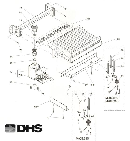Exploded Diagram for GAS ASSY