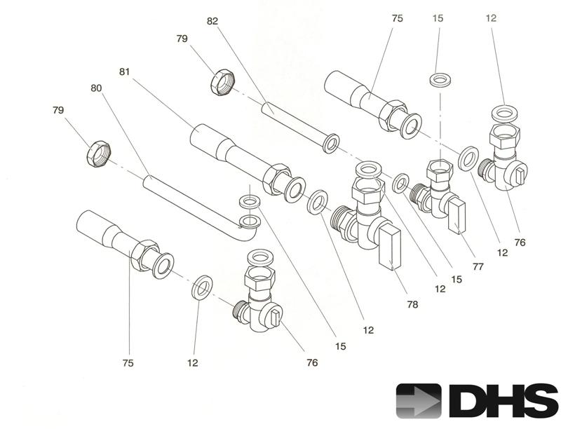 Exploded Diagram for VALVES & CONNECTION PIPES