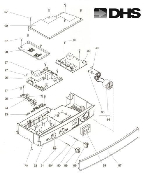 Exploded Diagram for CTRL PANEL & IGNITION DEVICE