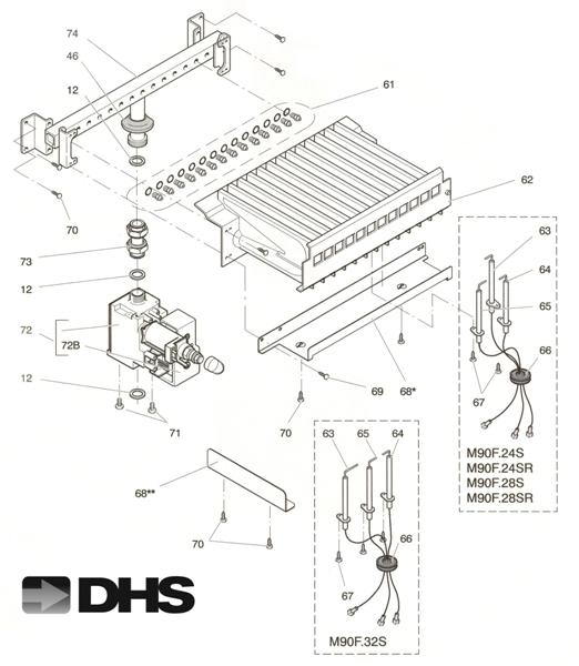 Exploded Diagram for GAS ASSY