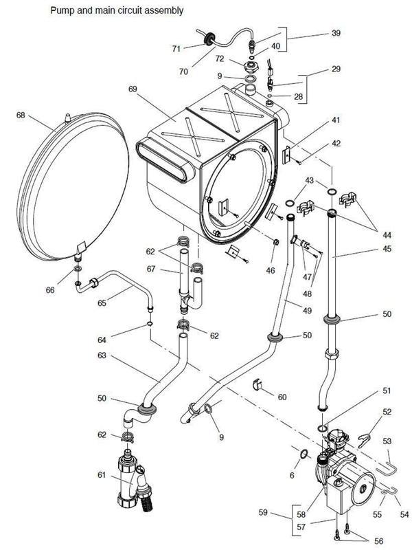 Exploded Diagram for PUMP MAIN CIRCUIT