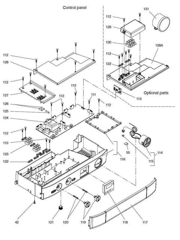 Exploded Diagram for CONTROL PANEL